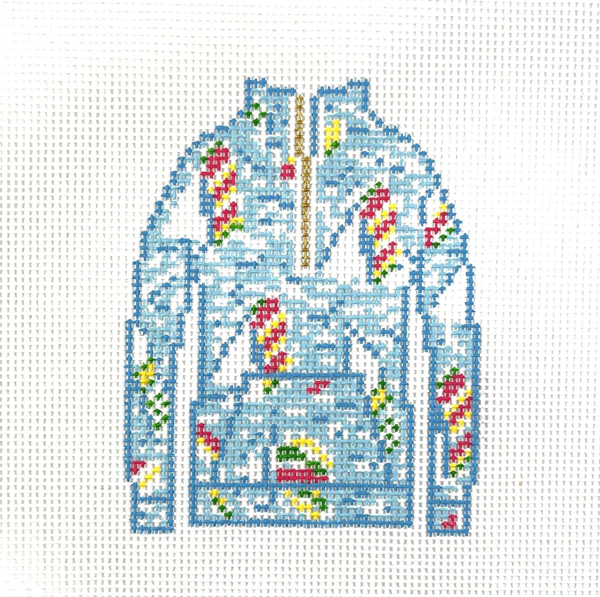 Popover- Sailboats - Needlepoint by Laura