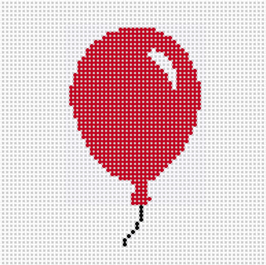 Happy Collection Balloon- multiple color options - Needlepoint by Laura