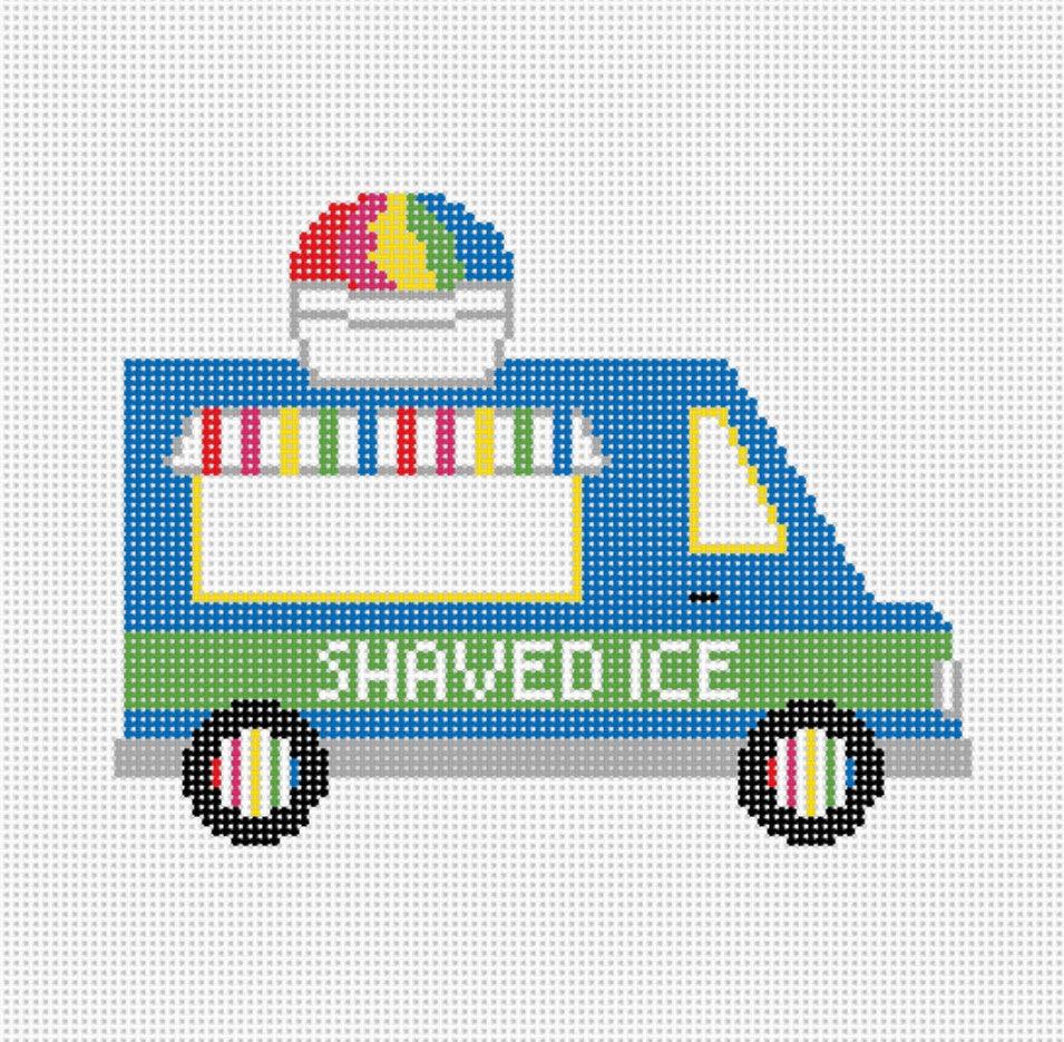Shaved Ice Truck - Needlepoint by Laura
