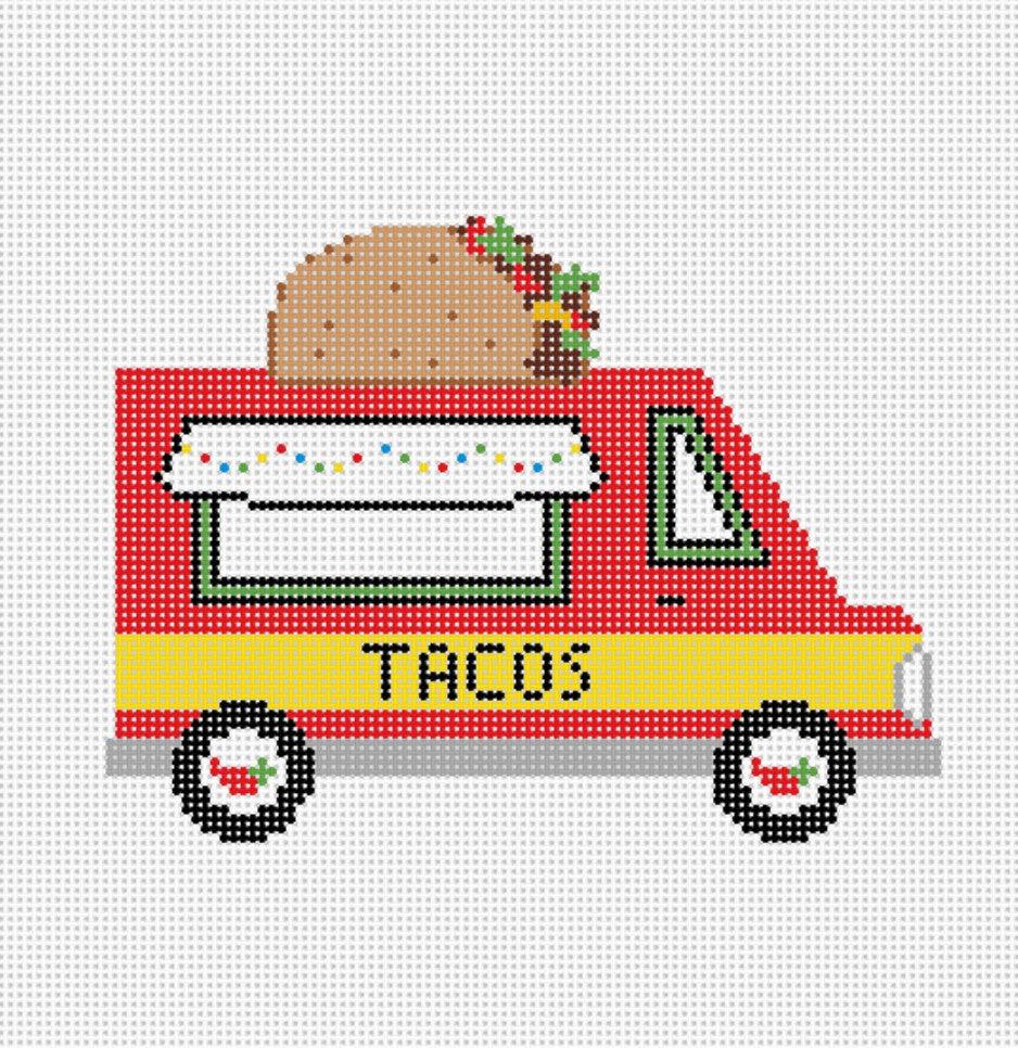 Taco Truck - Needlepoint by Laura
