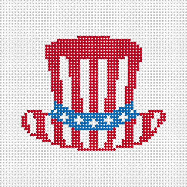 Happy Collection Uncle Sam Hat - Needlepoint by Laura